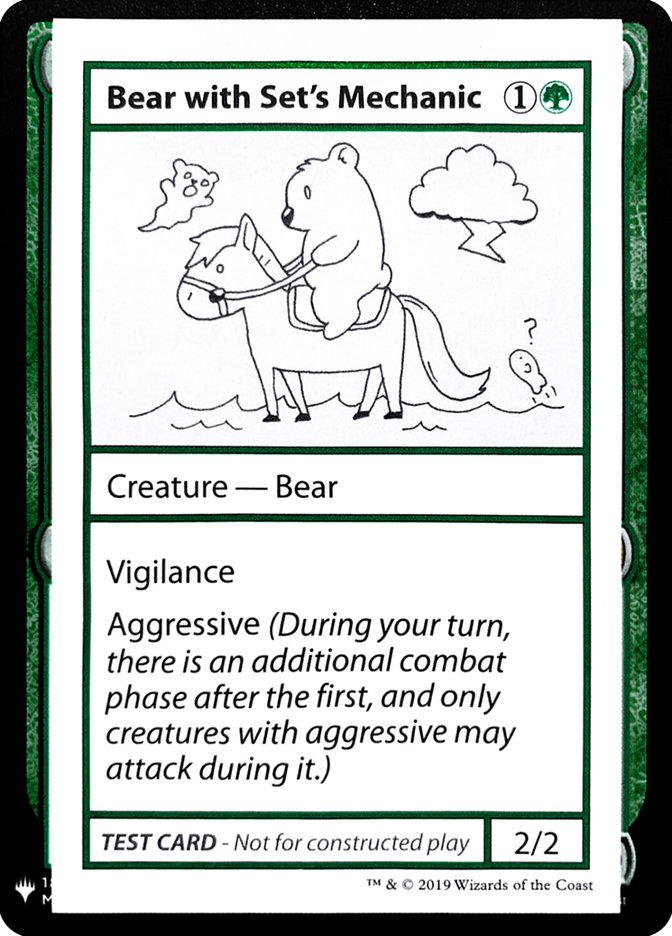 Bear with Set's Mechanic [Mystery Booster Playtest Cards] | Tables and Towers