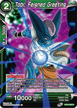 Tobi, Feigned Greeting (Rare) (BT13-068) [Supreme Rivalry] | Tables and Towers