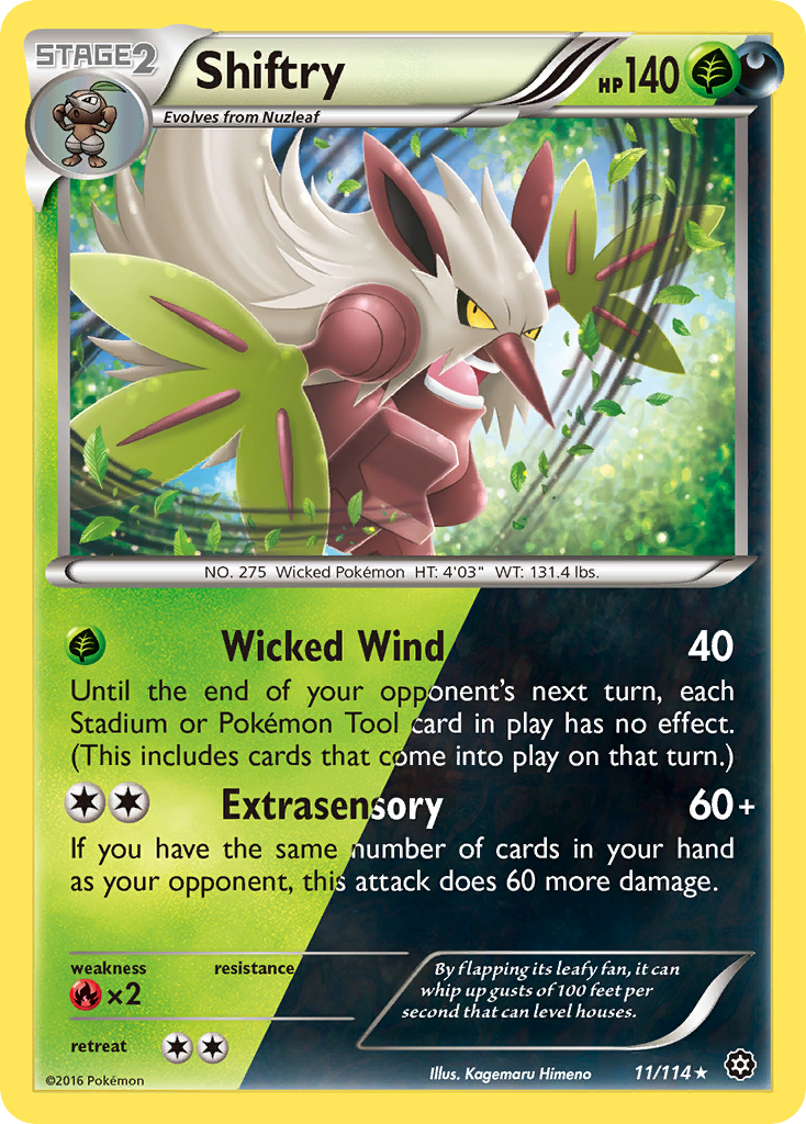 Shiftry (11/114) [XY: Steam Siege] | Tables and Towers