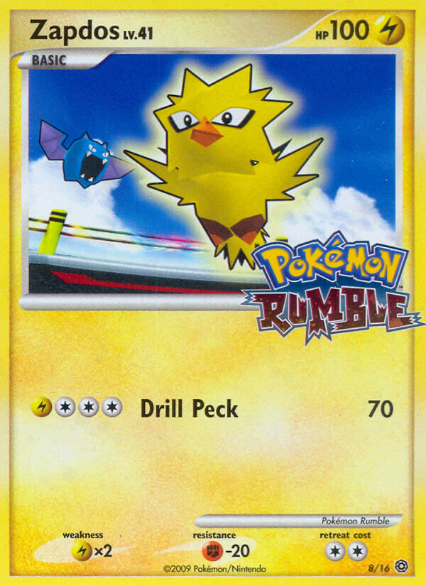 Zapdos (8/16) [Pokémon Rumble] | Tables and Towers