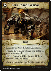 Golden Guardian // Gold-Forge Garrison [Rivals of Ixalan Prerelease Promos] | Tables and Towers