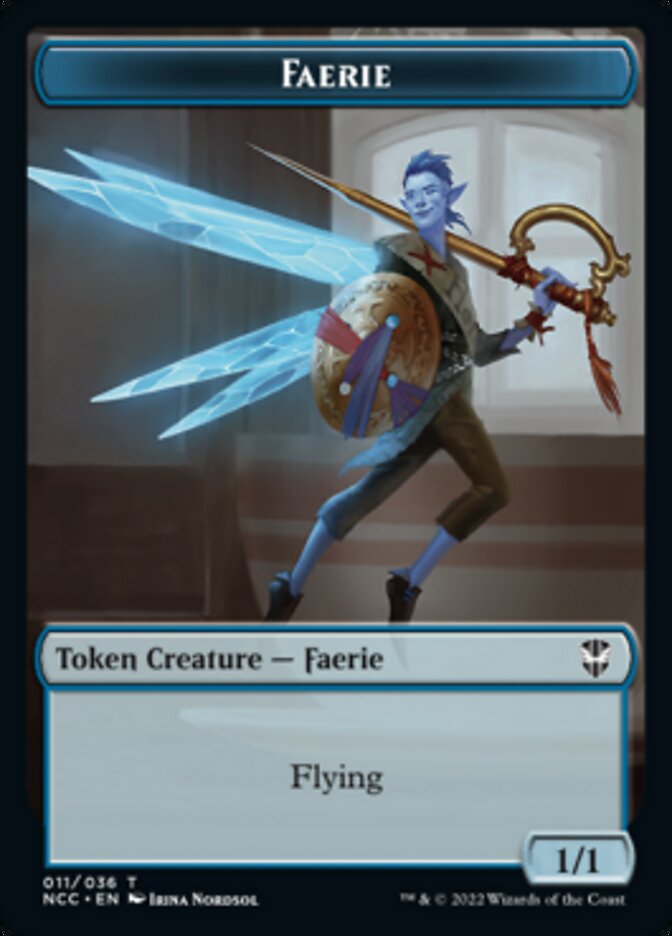 Faerie // Rogue Double-Sided Token [Streets of New Capenna Commander Tokens] | Tables and Towers