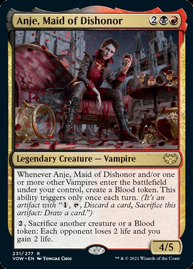 Anje, Maid of Dishonor [Innistrad: Crimson Vow] | Tables and Towers