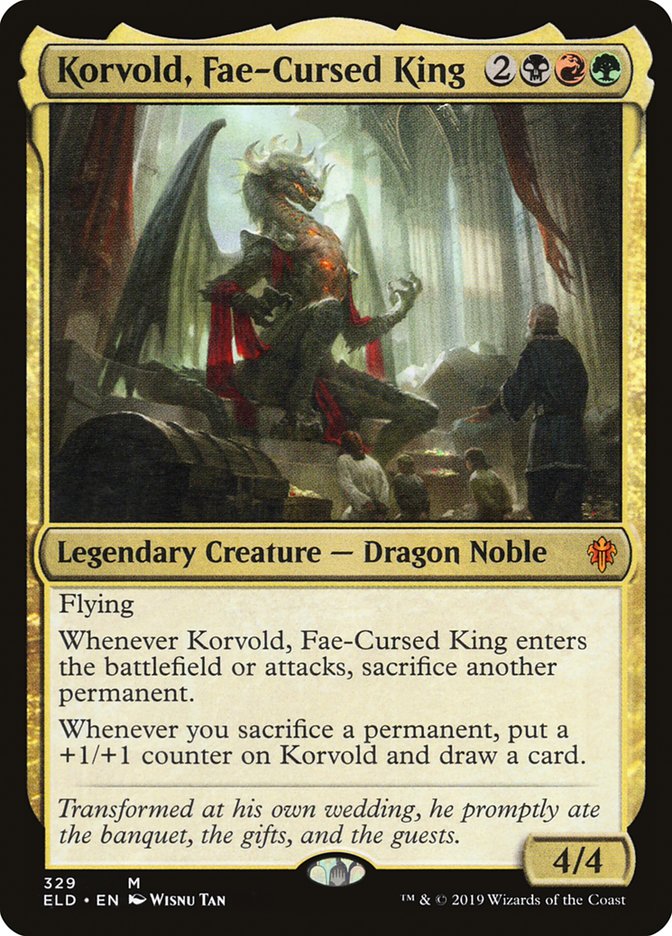 Korvold, Fae-Cursed King [Throne of Eldraine] | Tables and Towers