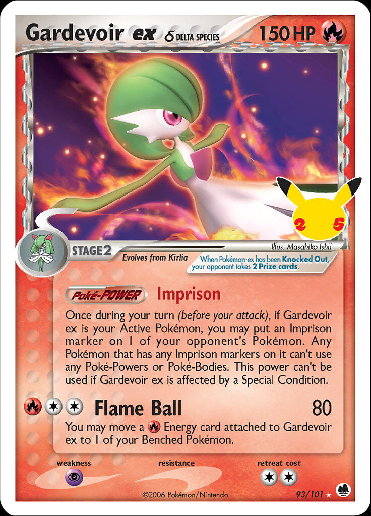 Gardevoir ex (93/101) (Delta Species) [Celebrations: 25th Anniversary - Classic Collection] | Tables and Towers