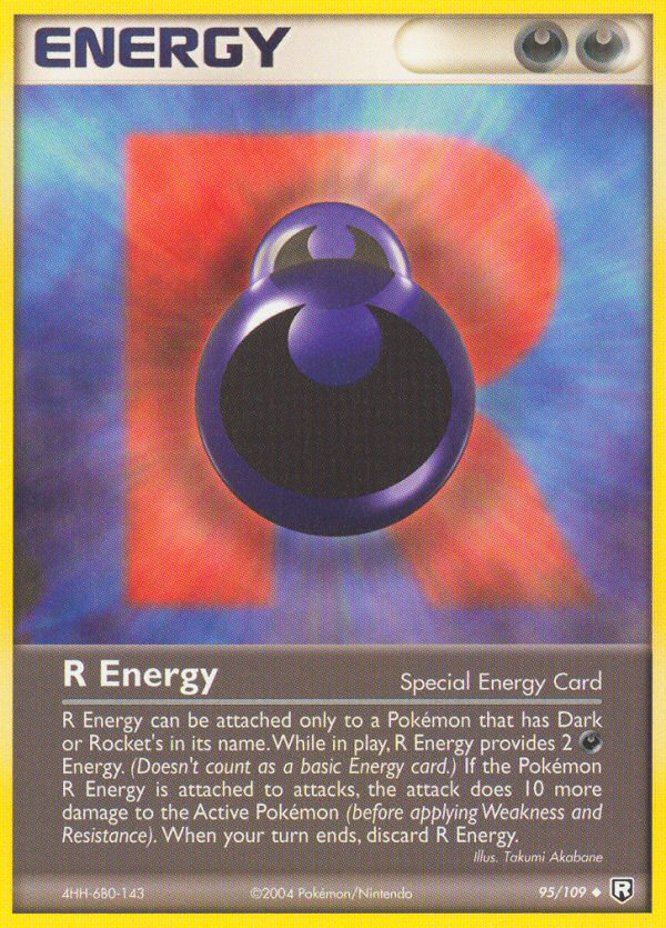 R Energy (95/109) [EX: Team Rocket Returns] | Tables and Towers