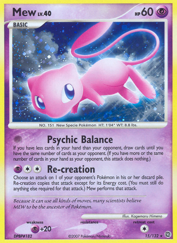 Mew (15/132) [Diamond & Pearl: Secret Wonders] | Tables and Towers