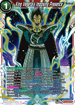 King Vegeta's Imposing Presence (BT13-030) [Supreme Rivalry] | Tables and Towers