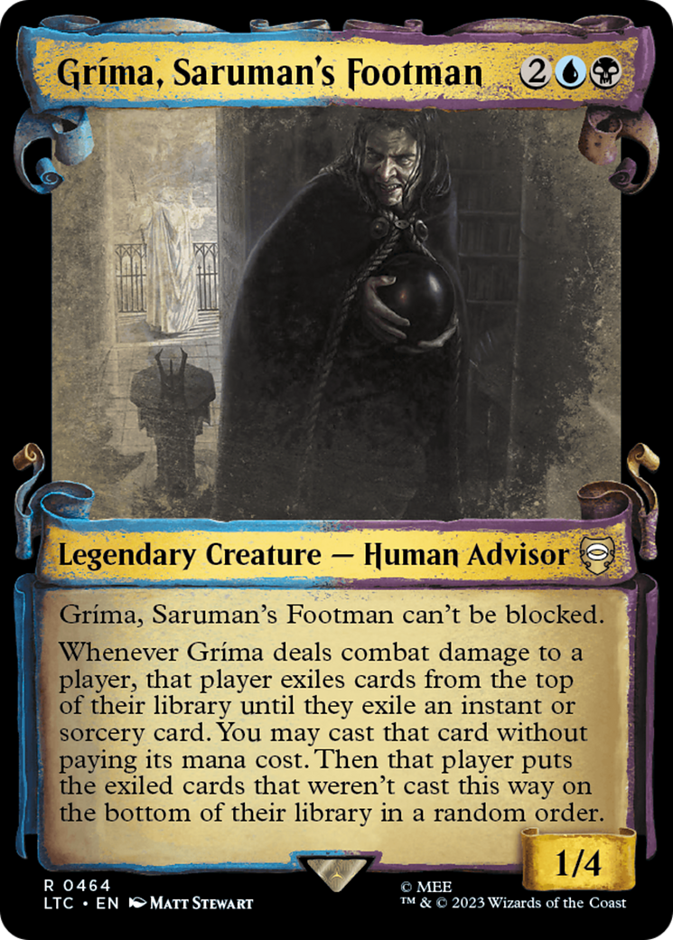 Grima, Saruman's Footman [The Lord of the Rings: Tales of Middle-Earth Commander Showcase Scrolls] | Tables and Towers