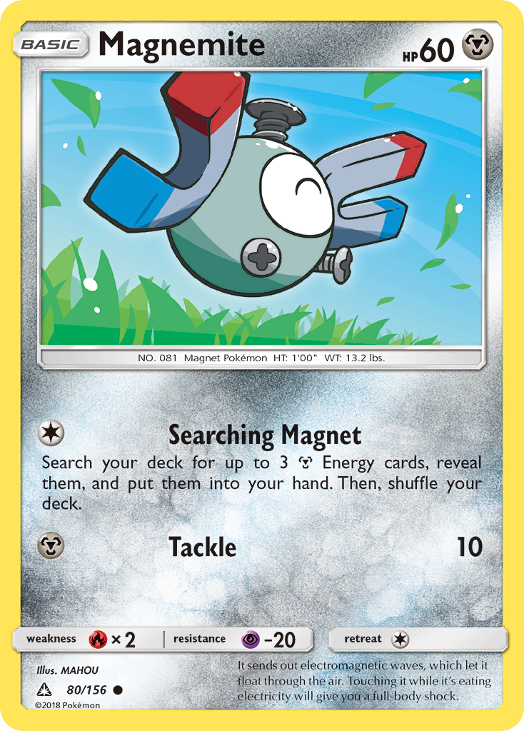 Magnemite (80/156) [Sun & Moon: Ultra Prism] | Tables and Towers