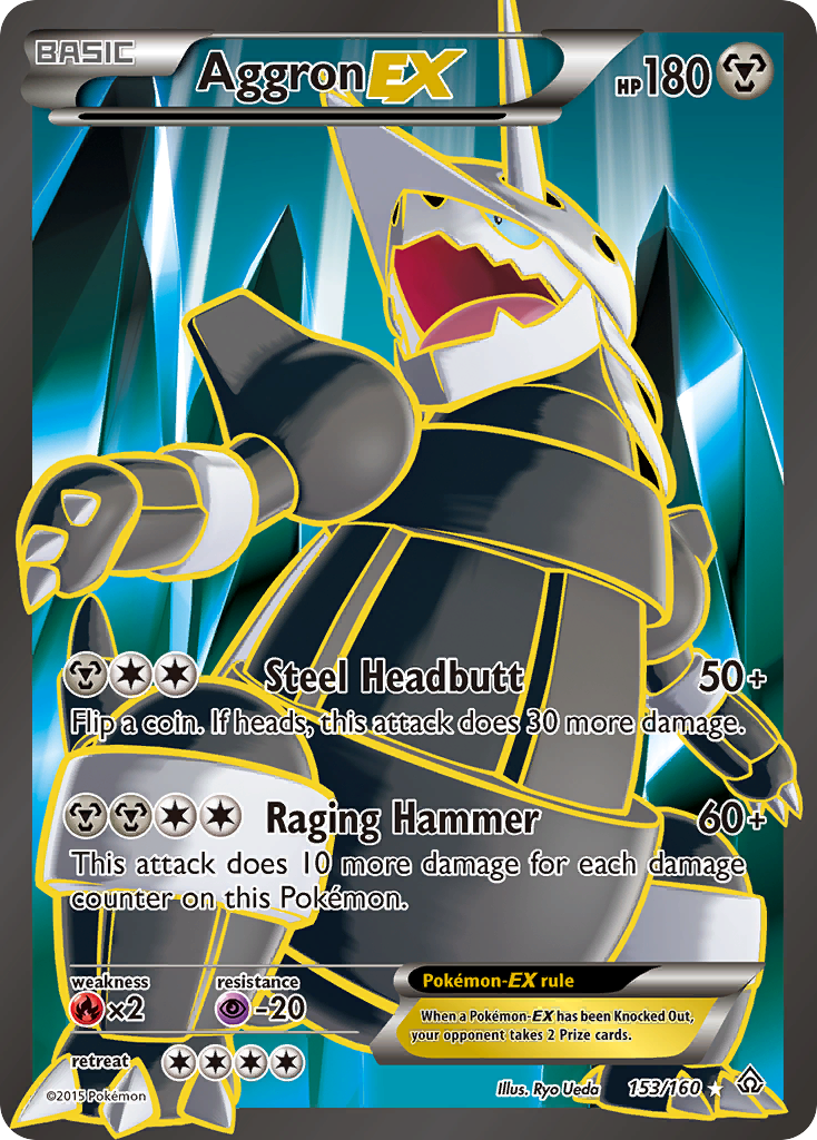 Aggron EX (153/160) [XY: Primal Clash] | Tables and Towers