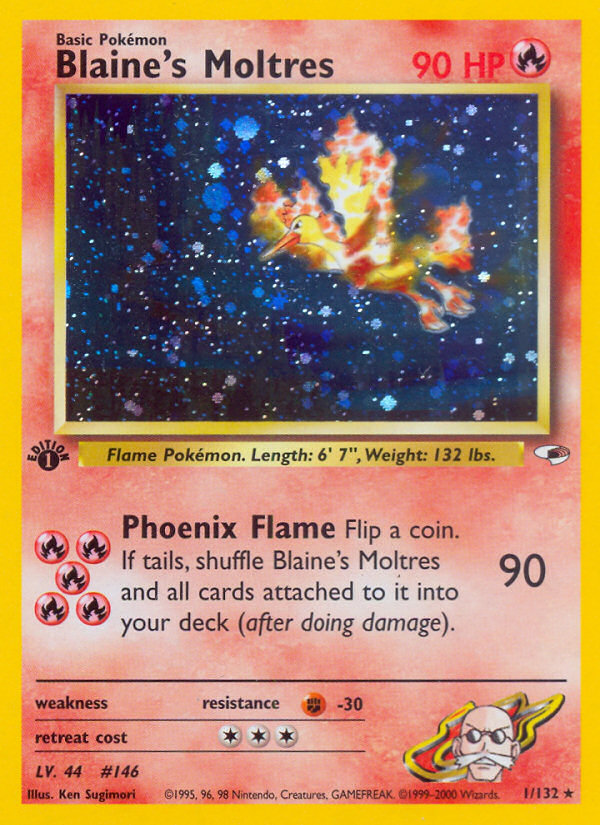 Blaine's Moltres (1/132) [Gym Heroes 1st Edition] | Tables and Towers