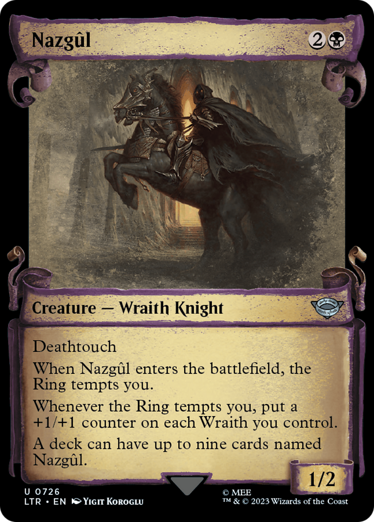 Nazgul (0726) [The Lord of the Rings: Tales of Middle-Earth Showcase Scrolls] | Tables and Towers