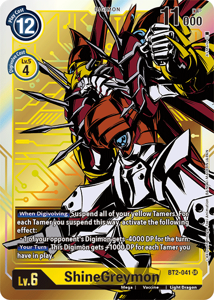 ShineGreymon [BT2-041] (Alternate Art) [Release Special Booster Ver.1.5] | Tables and Towers