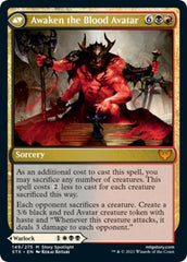 Extus, Oriq Overlord // Awaken the Blood Avatar [Strixhaven: School of Mages Prerelease Promos] | Tables and Towers