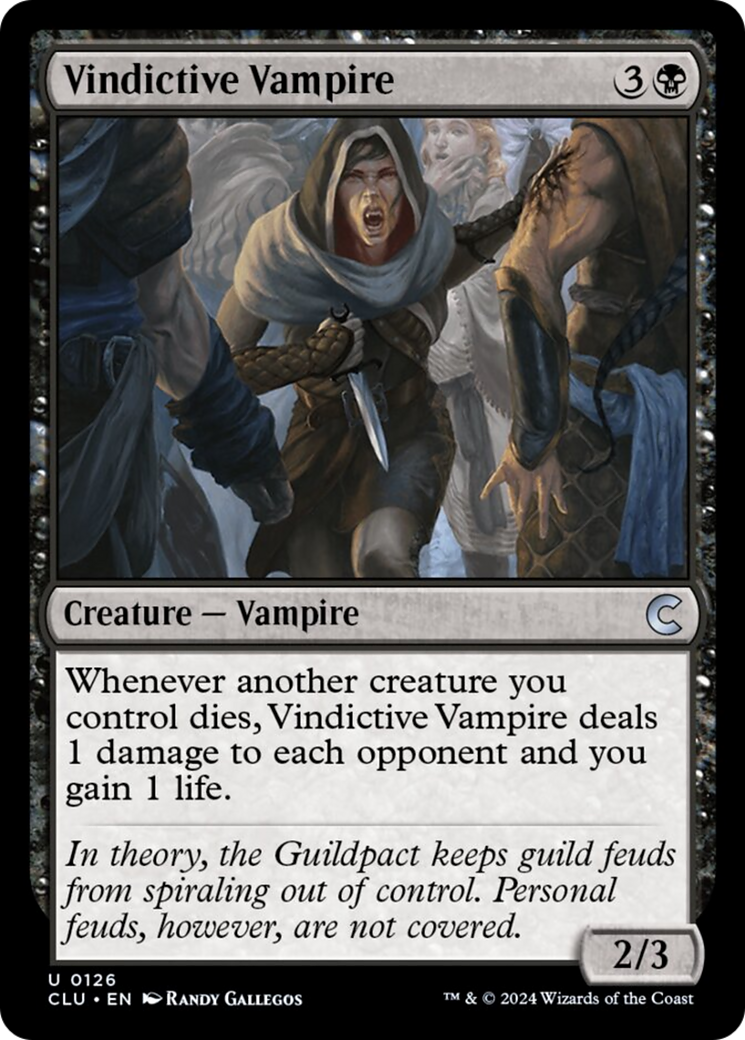 Vindictive Vampire [Ravnica: Clue Edition] | Tables and Towers