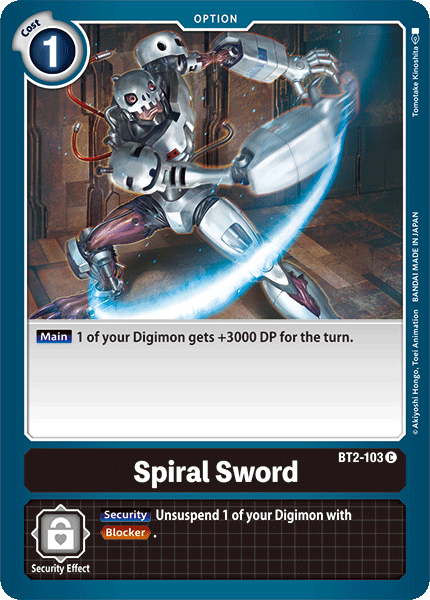 Spiral Sword [BT2-103] [Release Special Booster Ver.1.0] | Tables and Towers