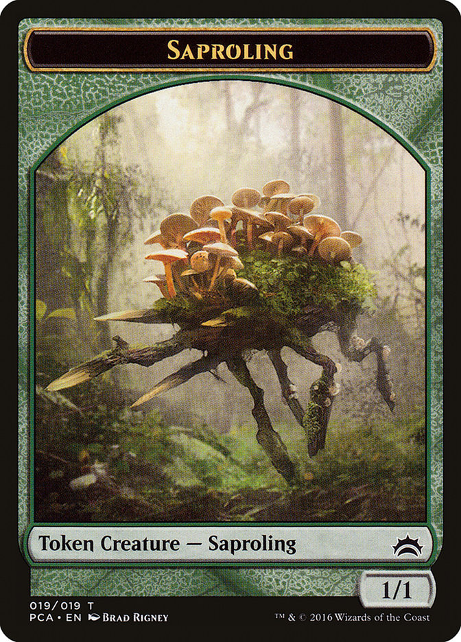 Saproling // Goblin Double-Sided Token [Planechase Anthology Tokens] | Tables and Towers