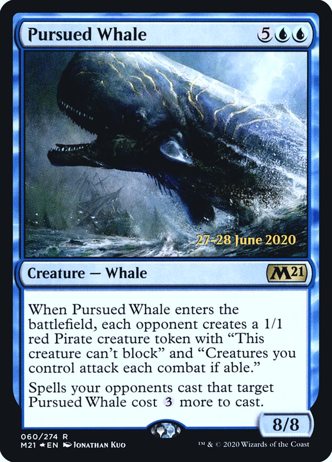 Pursued Whale [Core Set 2021 Prerelease Promos] | Tables and Towers