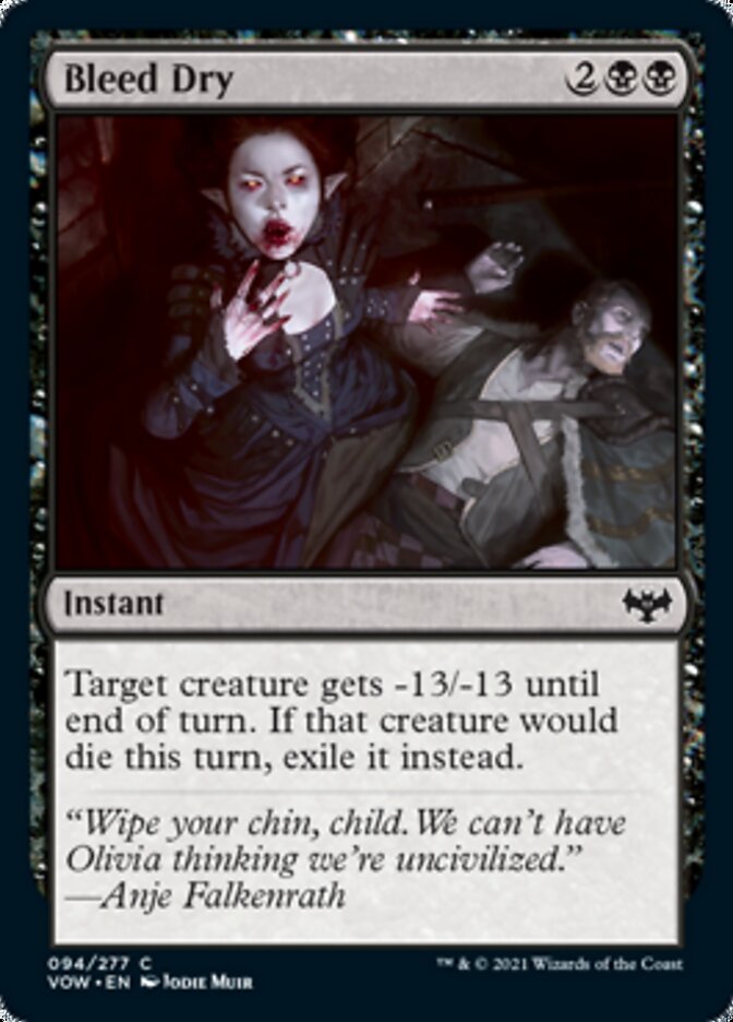 Bleed Dry [Innistrad: Crimson Vow] | Tables and Towers