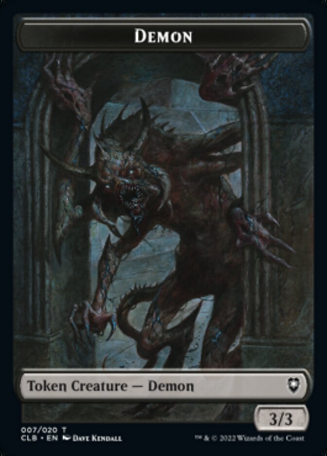 Demon Token [Commander Legends: Battle for Baldur's Gate Tokens] | Tables and Towers