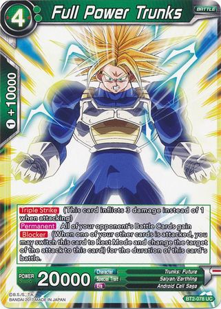 Full Power Trunks (BT2-078) [Union Force] | Tables and Towers