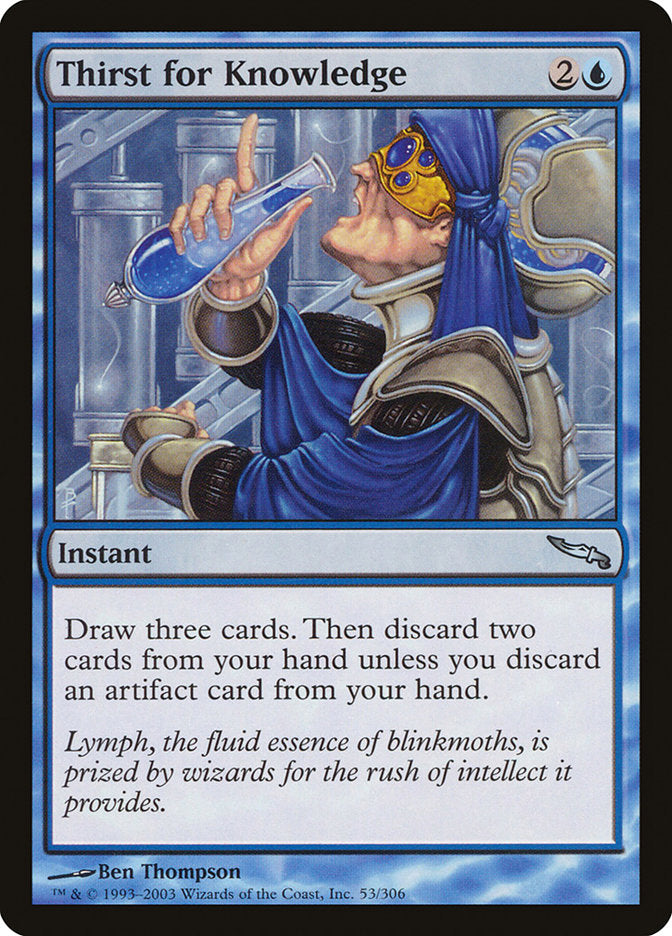 Thirst for Knowledge [Mirrodin] | Tables and Towers