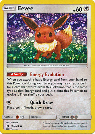 Eevee (101/149) (General Mills Promo) [Sun & Moon: Base Set] | Tables and Towers