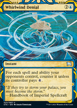 Whirlwind Denial (Foil Etched) [Strixhaven: School of Mages Mystical Archive] | Tables and Towers