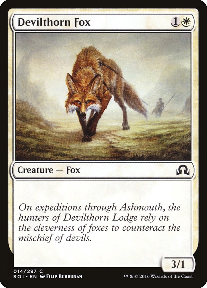 Devilthorn Fox [Shadows over Innistrad] | Tables and Towers