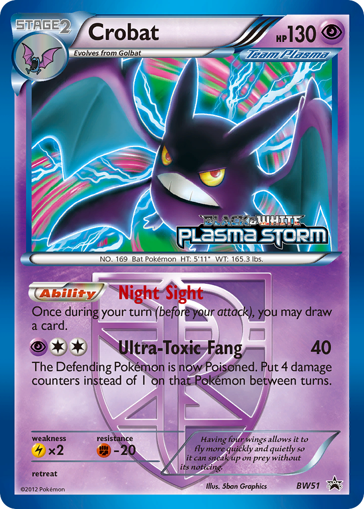 Crobat (BW51) [Black & White: Black Star Promos] | Tables and Towers