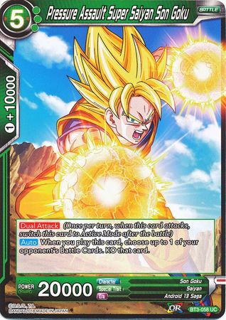 Pressure Assault Super Saiyan Son Goku (BT3-058) [Cross Worlds] | Tables and Towers