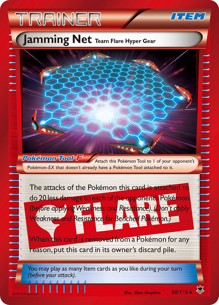 Jamming Net Team Flare Hyper Gear (98/119) [XY: Phantom Forces] | Tables and Towers