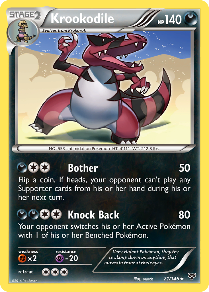 Krookodile (71/146) [XY: Base Set] | Tables and Towers