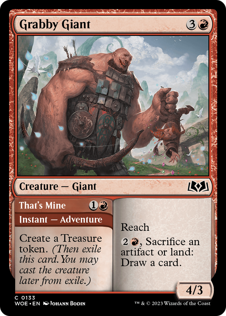 Grabby Giant // That's Mine [Wilds of Eldraine] | Tables and Towers