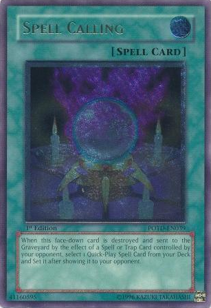 Spell Calling [POTD-EN039] Ultimate Rare | Tables and Towers