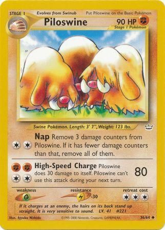 Piloswine (36/64) [Neo Revelation Unlimited] | Tables and Towers