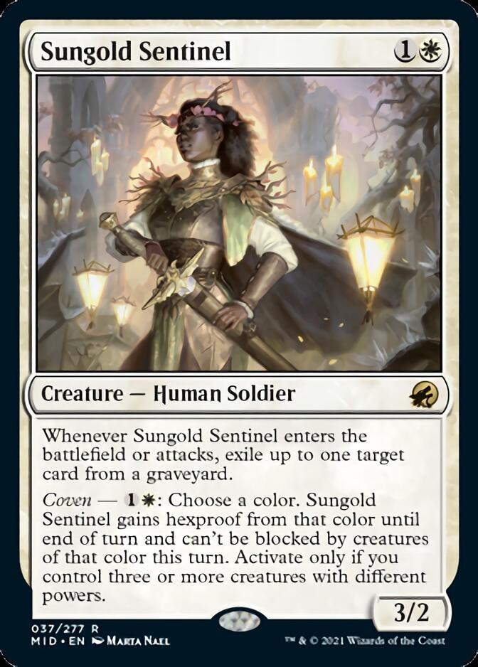 Sungold Sentinel [Innistrad: Midnight Hunt] | Tables and Towers