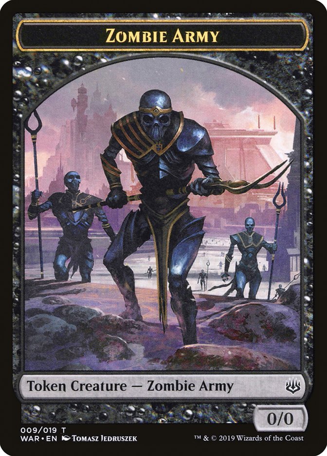 Zombie Army Token (009/019) [War of the Spark Tokens] | Tables and Towers