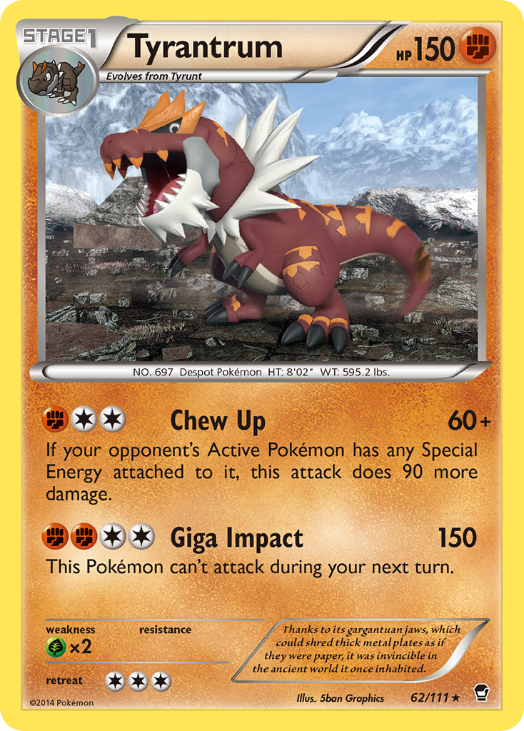 Tyrantrum (62/111) [XY: Furious Fists] | Tables and Towers