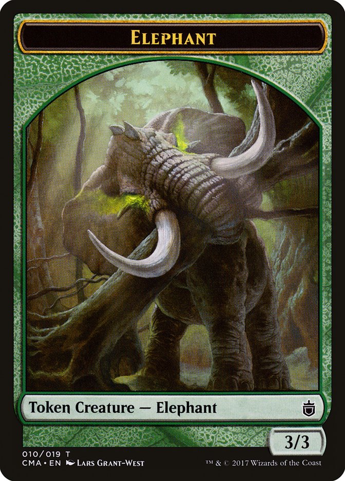 Elephant Token [Commander Anthology Tokens] | Tables and Towers