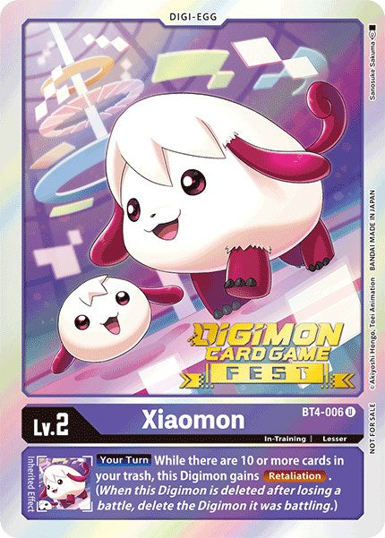 Xiaomon [BT4-006] (Digimon Card Game Fest 2022) [Great Legend Promos] | Tables and Towers