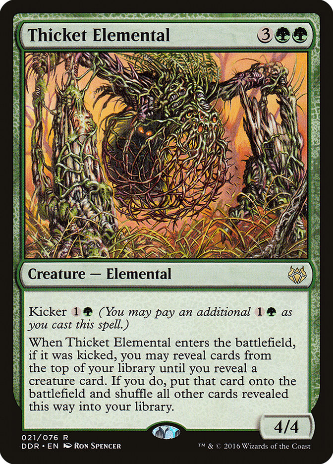 Thicket Elemental [Duel Decks: Nissa vs. Ob Nixilis] | Tables and Towers