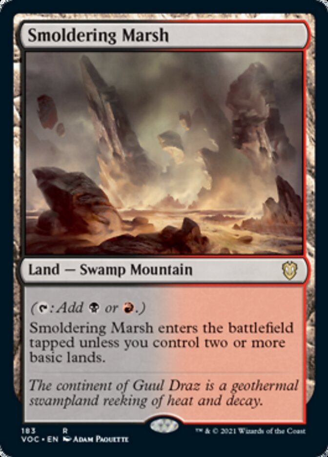 Smoldering Marsh [Innistrad: Crimson Vow Commander] | Tables and Towers