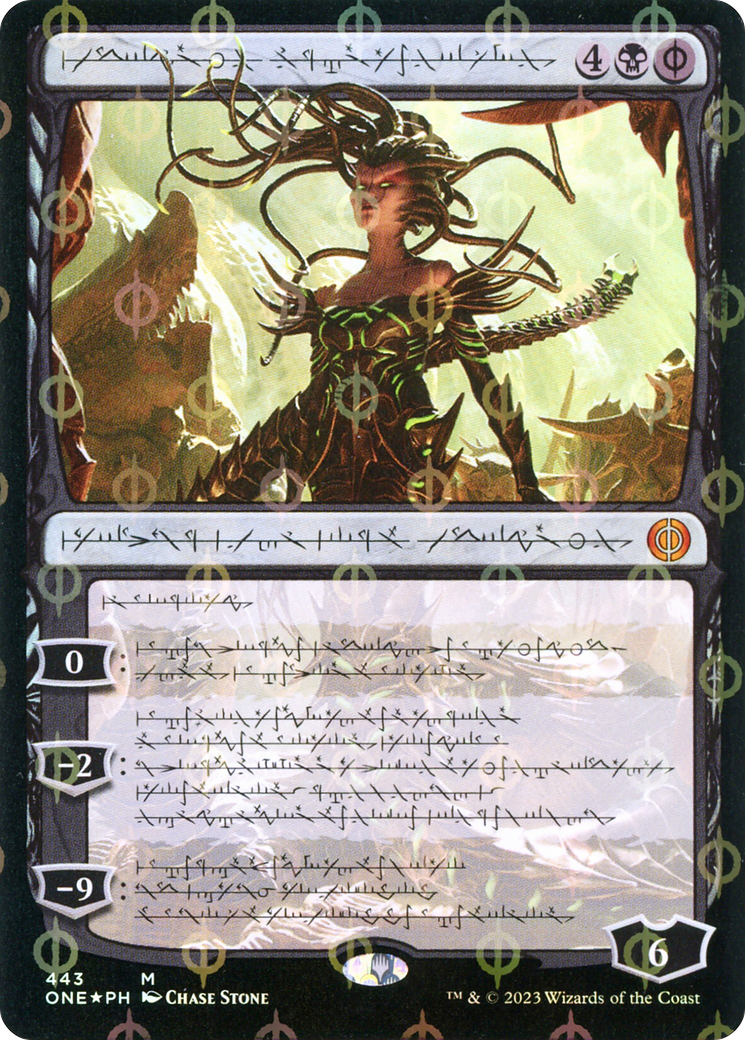 Vraska, Betrayal's Sting (Phyrexian Step-and-Compleat Foil) [Phyrexia: All Will Be One] | Tables and Towers