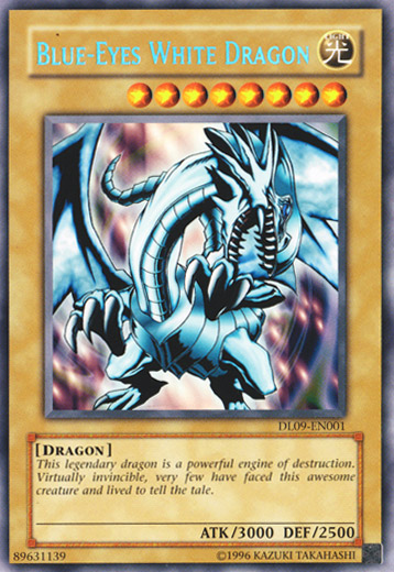 Blue-Eyes White Dragon (Blue) [DL09-EN001] Rare | Tables and Towers