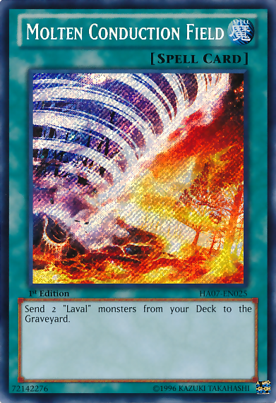 Molten Conduction Field [HA07-EN025] Secret Rare | Tables and Towers