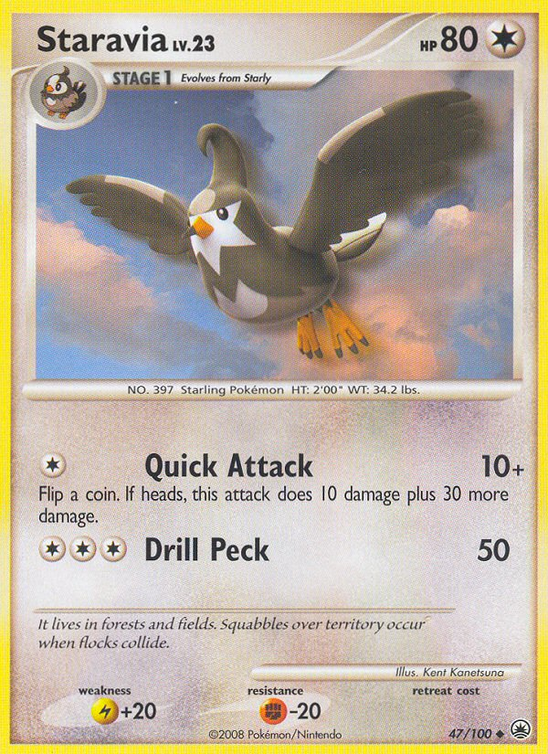 Staravia (47/100) [Diamond & Pearl: Majestic Dawn] | Tables and Towers