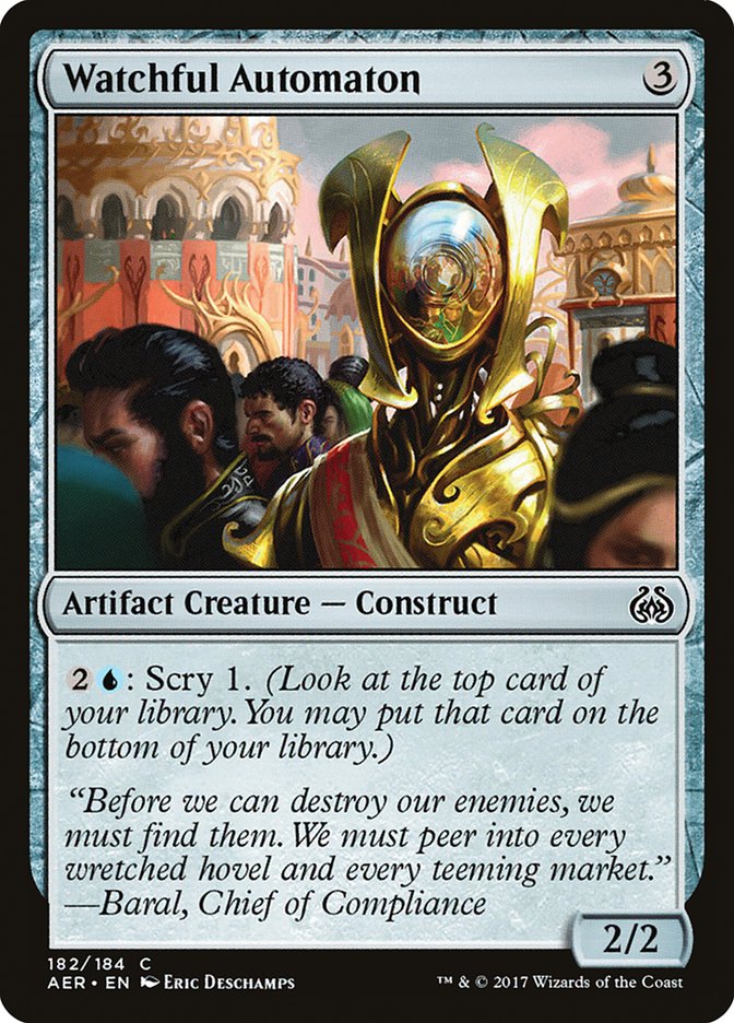 Watchful Automaton [Aether Revolt] | Tables and Towers