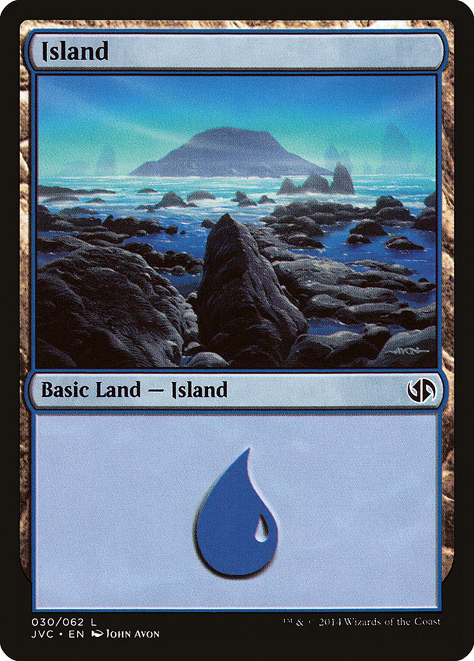 Island (30) [Duel Decks Anthology] | Tables and Towers